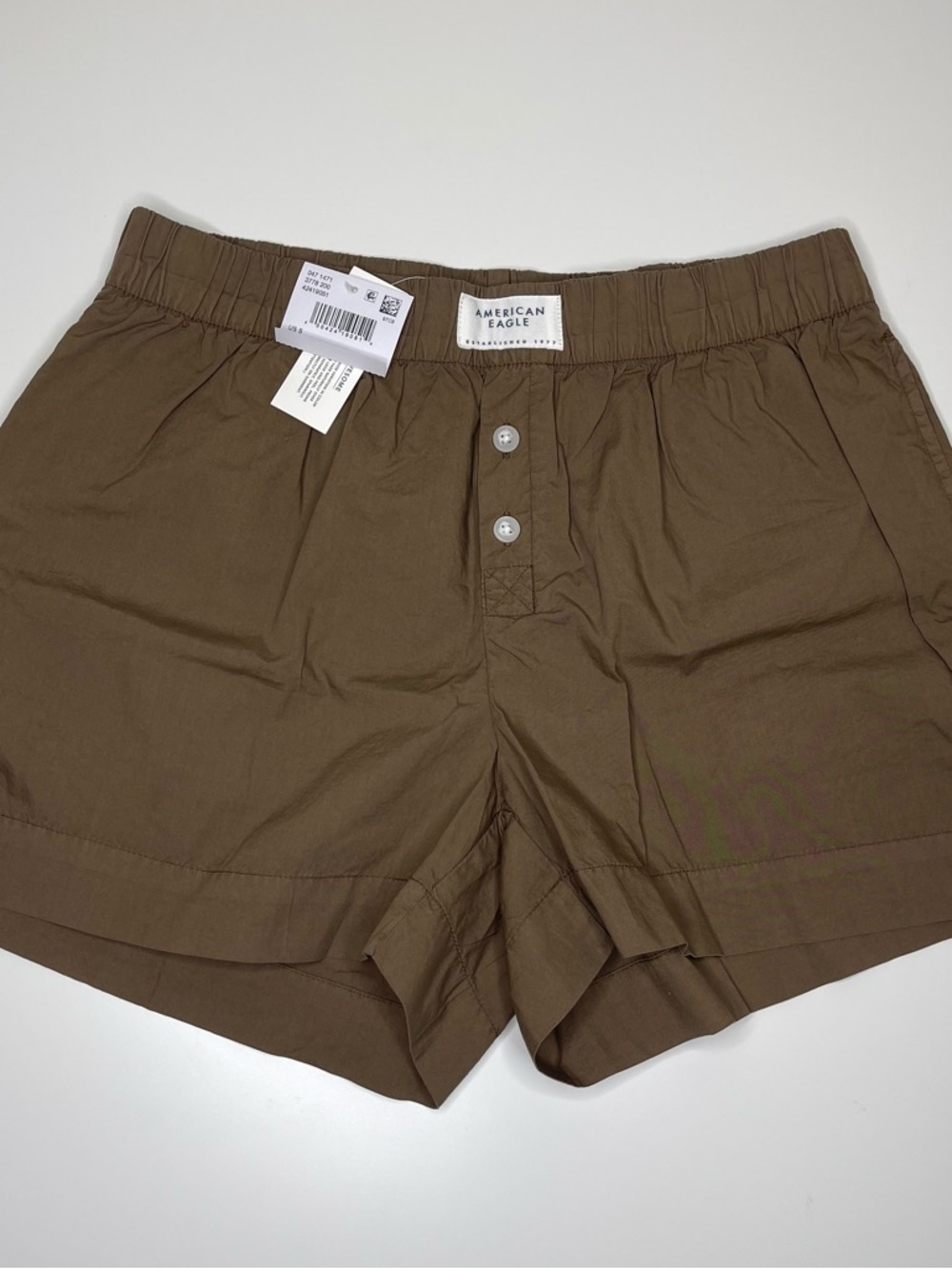 NEW American Eagle Lounge Shorts 100% Cotton (Brown) Womens' Size SMALL